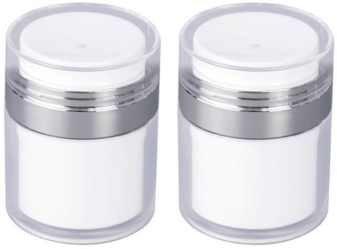 모나코올리브 펌핑 펌프 진공 화장품 크림 소분 용기 50ml, 2개