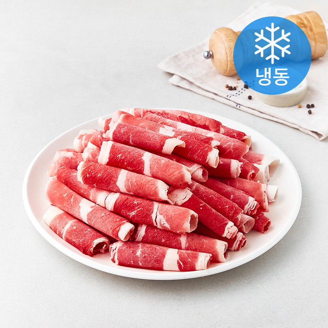 모아미트 호주산 곡물비육 차돌양지 샤브용 (냉동), 800g, 1개