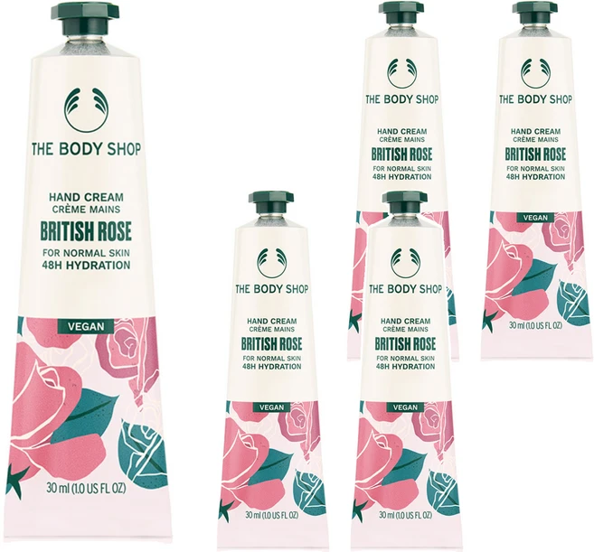 더바디샵 핸드크림 브리티쉬 로즈, 30ml, 5개 - 쿠팡