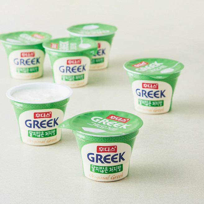 후디스 그릭요거트 달지않은 저지방, 480g, 1개