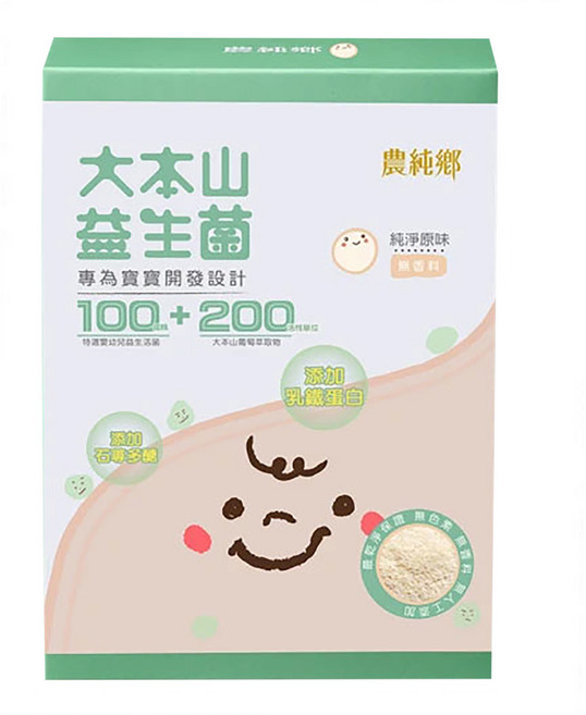 農純鄉 大本山益生菌粉 純淨原味, 30包, 2g, 1盒