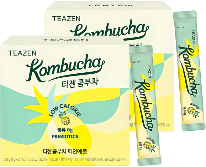 티젠 콤부차 파인애플, 5g, 50개입, 2개