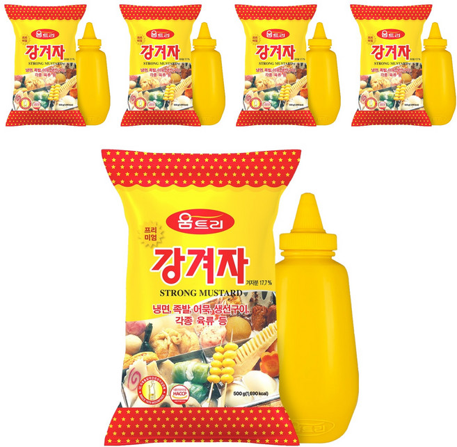 움트리 프리미엄 강겨자, 5개, 500g