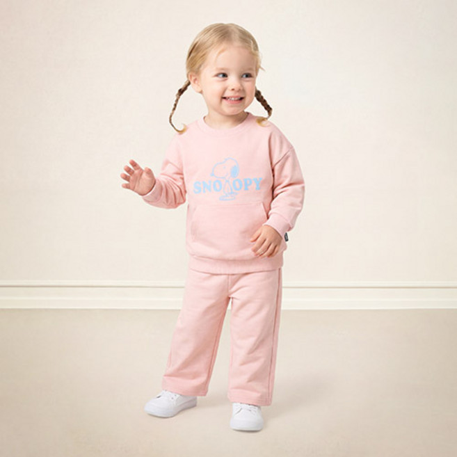 milkmile Peanuts 史努比簡約線條上下裝套組