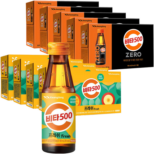 비타500 프레쉬 50p + 비타500 제로 50p, 1세트, 100ml
