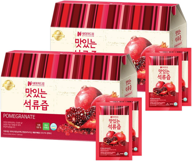 네이처드림 맛있는 석류즙, 2.1L, 2개