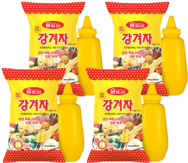 움트리 프리미엄 강겨자, 4개, 500g