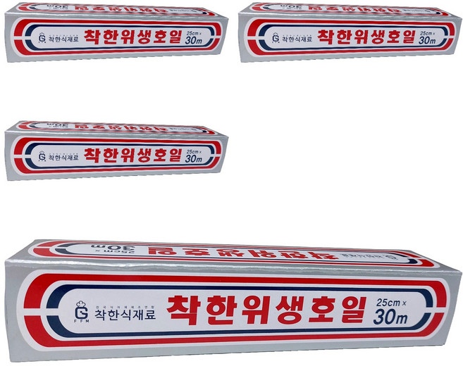 착한식재료 위생호일, 30m, 4개