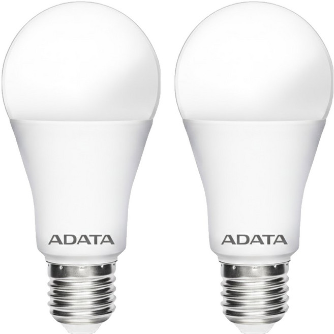 ADATA 威剛 大廣角高效LED燈泡 13W AL-BUA60C4A-13W65 124 x 60mm, 白光, 2個