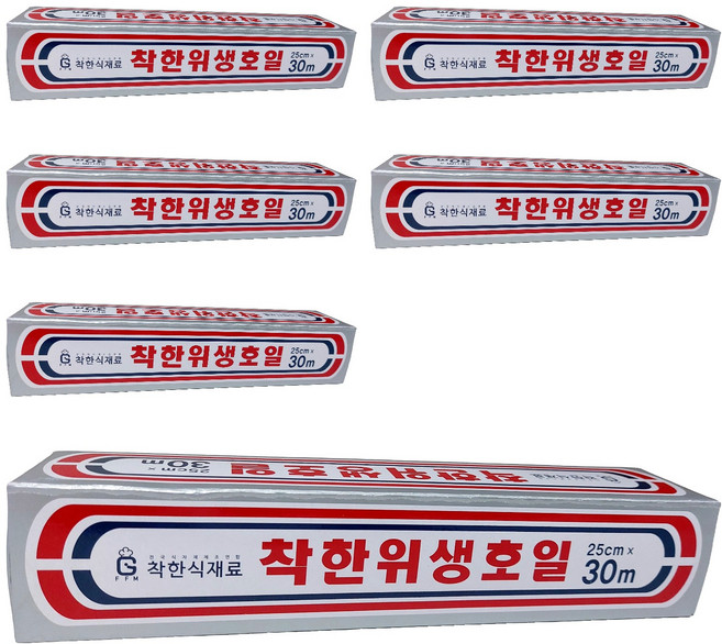 착한식재료 위생호일, 30m, 6개