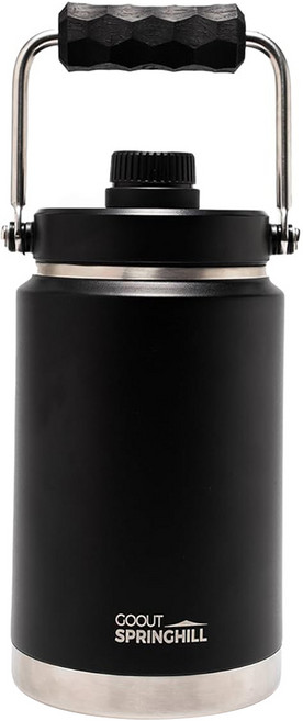 GOOUT SPRINGHILL 春山 寒霜加厚不銹鋼冰桶, 黑色, 1.9L, 1個