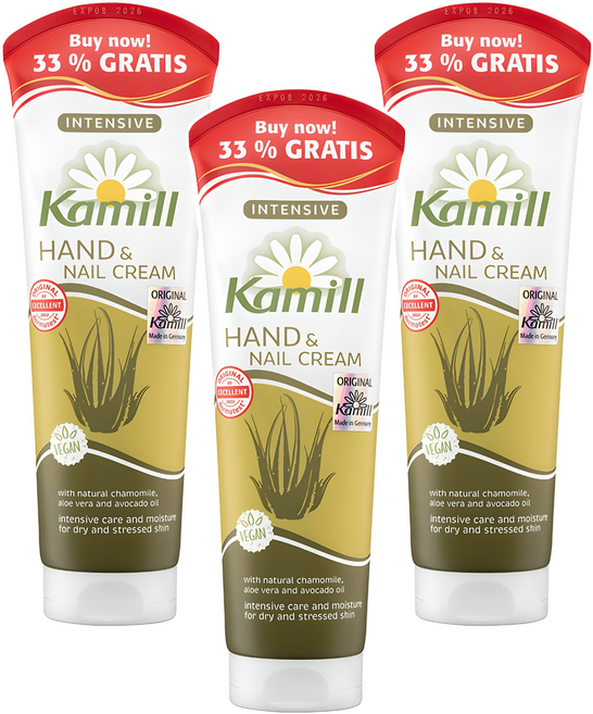 카밀 핸드&네일 크림 인텐시브 알로에향, 133ml, 3개