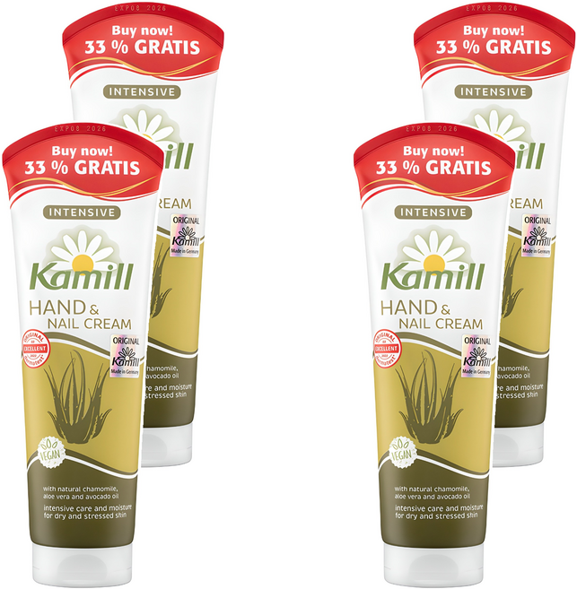 카밀 핸드&네일 크림 인텐시브 알로에향, 133ml, 4개