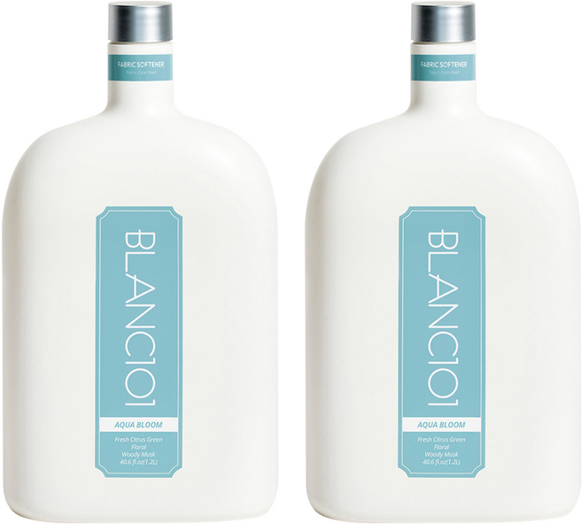 블랑101 섬유유연제 아쿠아 블룸 본품, 1.2L, 2개