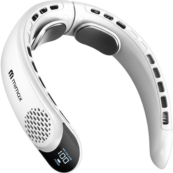 mimax 米覓 環繞式掛脖風扇, P2100, 白色