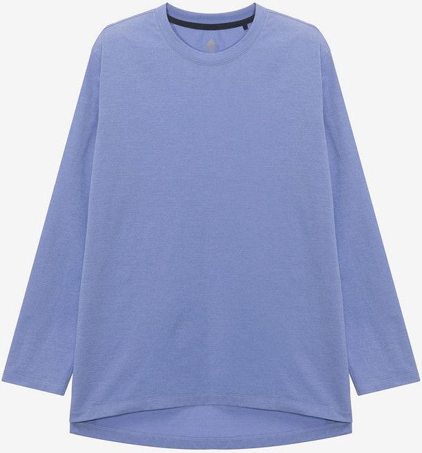 베이직하우스 여성용 소로나 세미오버핏 라운드넥 긴팔 티셔츠 LZTS3201