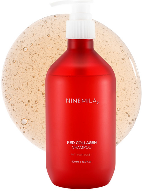 나인밀라 레드콜라겐 탈모증상완화 샴푸, 1개, 500ml