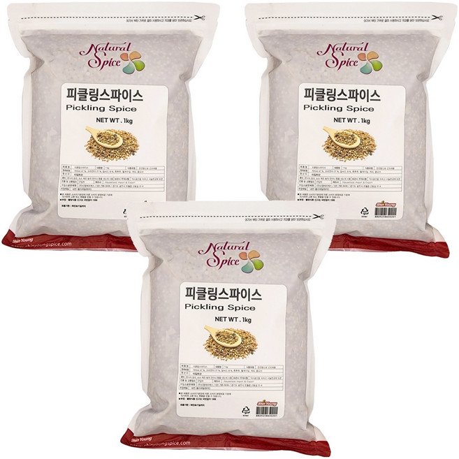 내츄럴스파이스 피클링스파이스, 1kg, 3개