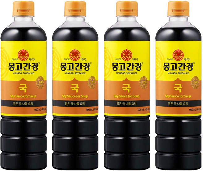 몽고간장 국간장, 900ml, 4개