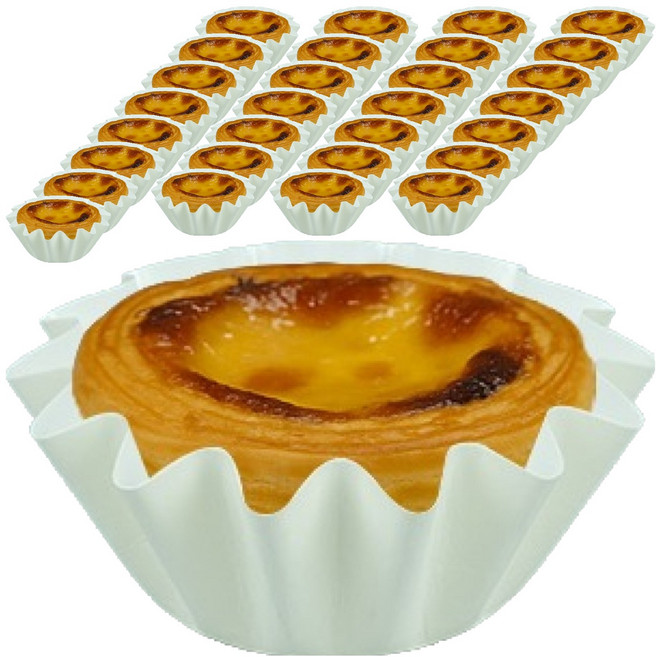 천운패키지 타르트몰드컵, 화이트, 50개