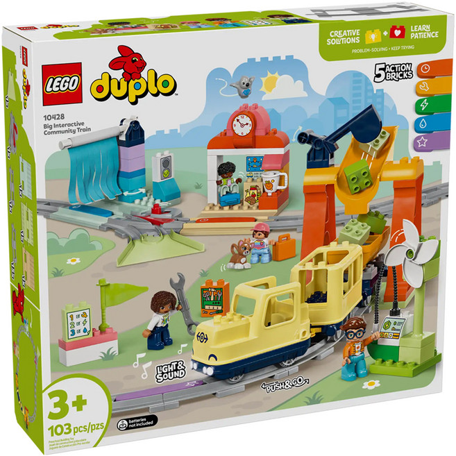 LEGO 樂高 10428 DUPLO 大型互動式社區列車, 1盒