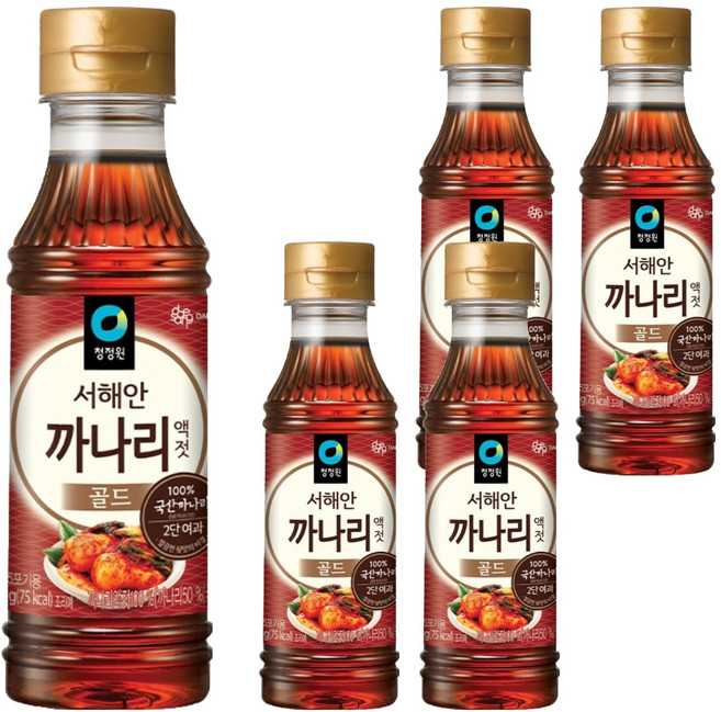 청정원 까나리 액젓 골드, 250g, 5개