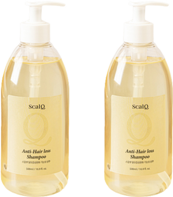 스칼큐 탈모증상완화 샴푸, 2개, 500ml