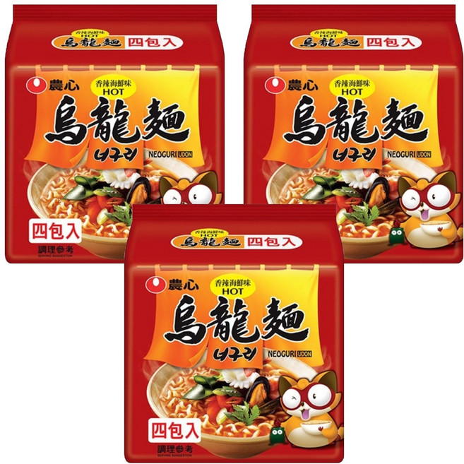 NONGSHIM 農心 香辣海鮮味烏龍麵, 120g, 12包