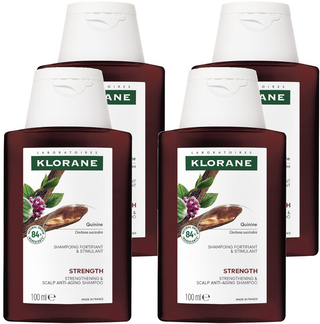 클로란 퀴닌 에델바이스 약산성 두피 샴푸, 100ml, 4개