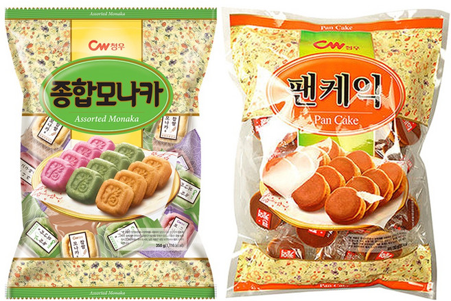 청우식품 종합모나카 + 팬케익 세트, 350g, 1세트