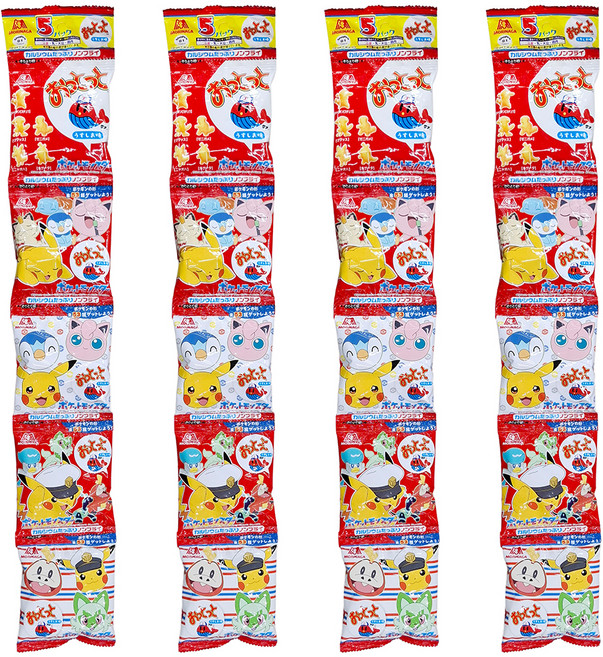 MORINAGA 森永 5連小魚造型餅 款式隨機, 50g, 4條