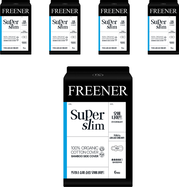 프리너 슈퍼슬림, 오버나이트, 6개입, 5개