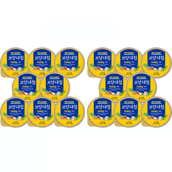 펫가드보양대첩 전연령 강아지 쿨링 캔, 오리, 30g, 16개