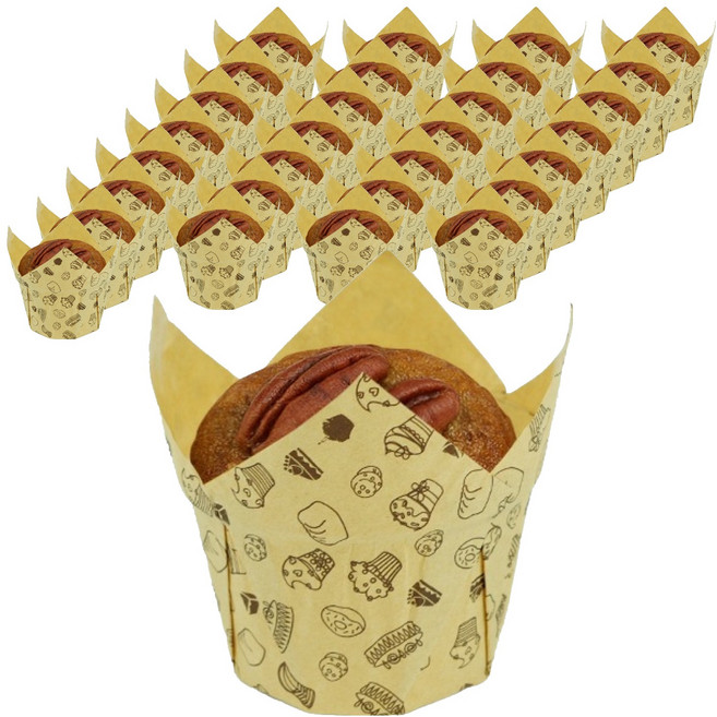 천운패키지 튤립페트컵, 베이커리, 50개