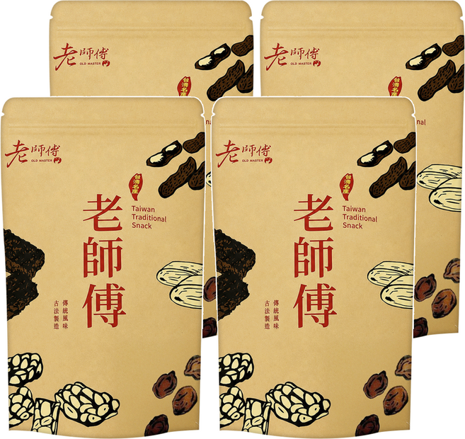 老師傅 話梅梅子, 4個, 135g