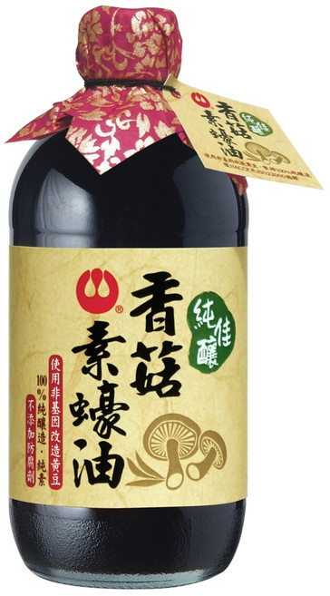 萬家香 純佳釀香菇素蠔油, 510g, 1瓶