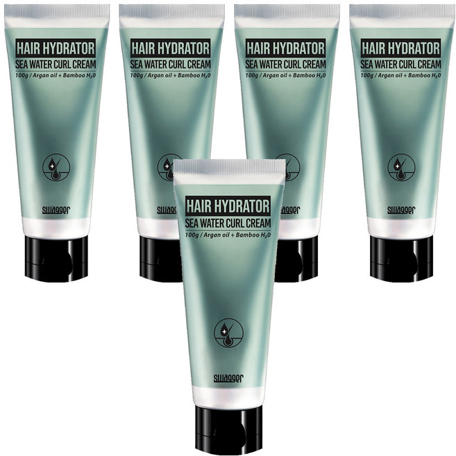 스웨거 헤어 하이드레이터 웨트 컬크림 튜브형, 100g, 5개