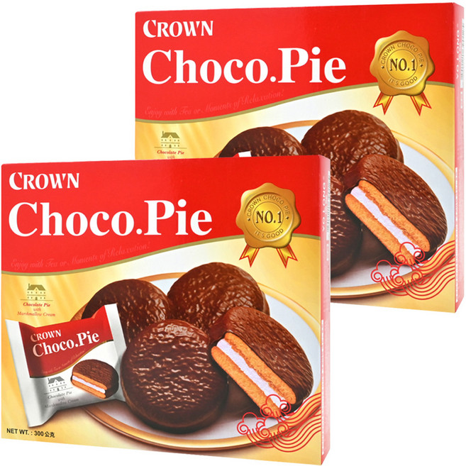 CROWN 皇冠 巧克力派 香濃巧克力 內裡包裹夾心 獨立包裝