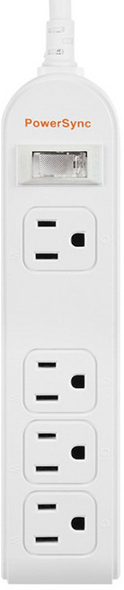 PowerSync 群加 1開4插3P延長線 PWS-EEA1427 495g, 2.7m, 白色, 1條
