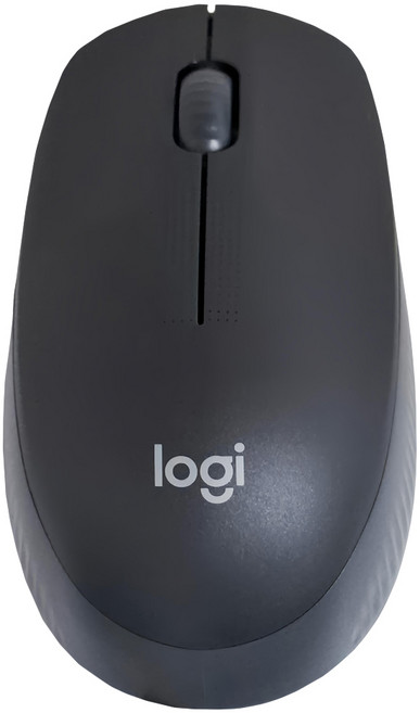 logitech 羅技 全尺寸無線滑鼠, M190, 木炭黑