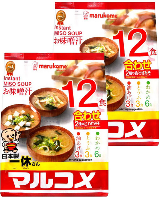 marukome 一休綜合味噌湯 12包, 216g, 2袋