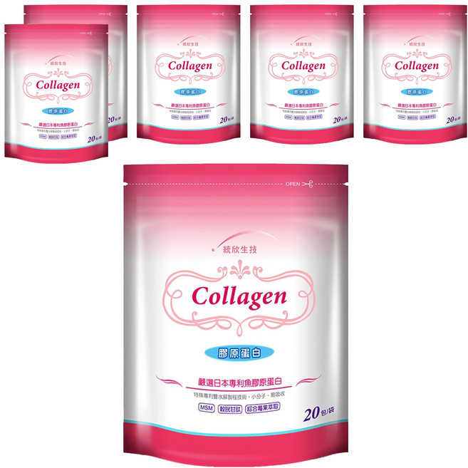 統欣生物科技 膠原蛋白, 4.5g, 20包, 6袋
