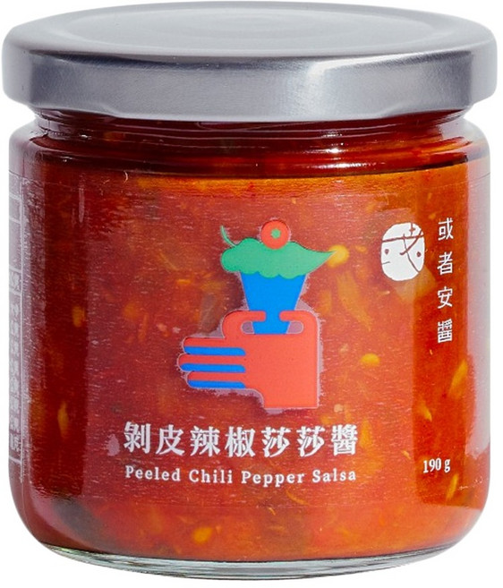 OR sauce 或者安醬 剝皮辣椒莎莎醬, 190g, 1罐