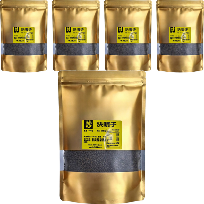 蔘大王 炒決明子, 600g, 5包, 6份