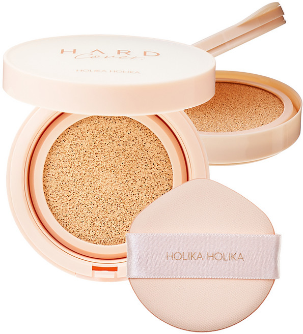 HOLIKA HOLIKA 硬殼完美氣墊粉餅EX + 補充蕊組合, 1個, 02 花瓣