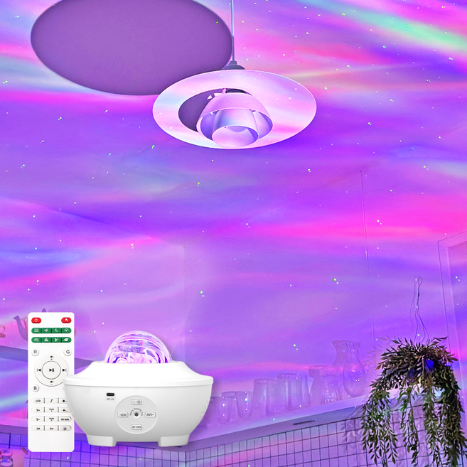 핀란드 오로라 블루투스 무드등, 혼합색상