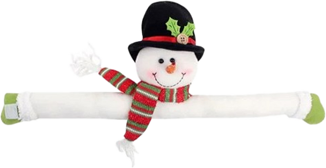 bebehome居家生活 聖誕節裝飾品 交換禮物 吊飾窗簾抱扣, 1個, 雪人