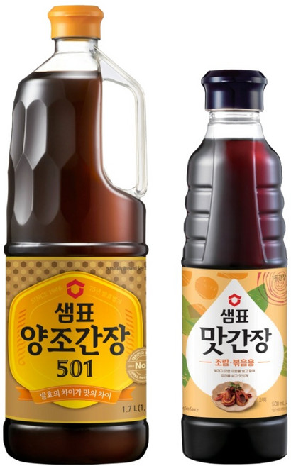 Sempio 膳府 釀造醬油 501 1.7L + 風味醬油 500ml, 1套