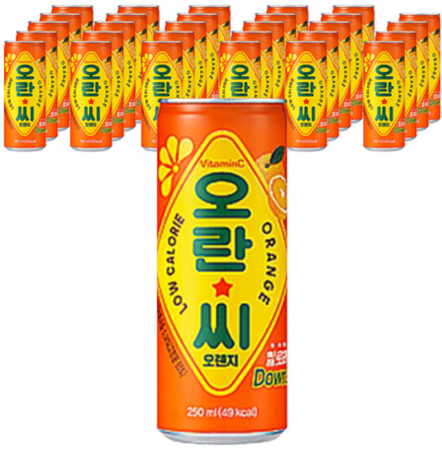 오란씨 오렌지 탄산음료, 30개, 250ml
