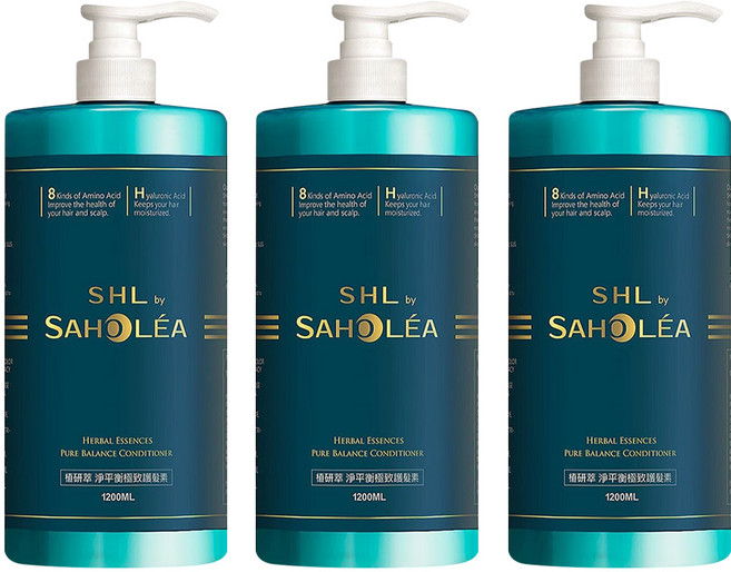 SAHOLEA 森歐黎漾 淨平衡護髮素, 1.2L, 3瓶